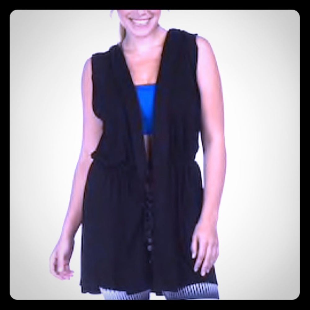 PINK LOTUS Hooded Swimsuit Coverup